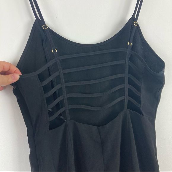 Forever 21 Black Cutout back Jumpsuit Size Medium - Picture 8 of 12